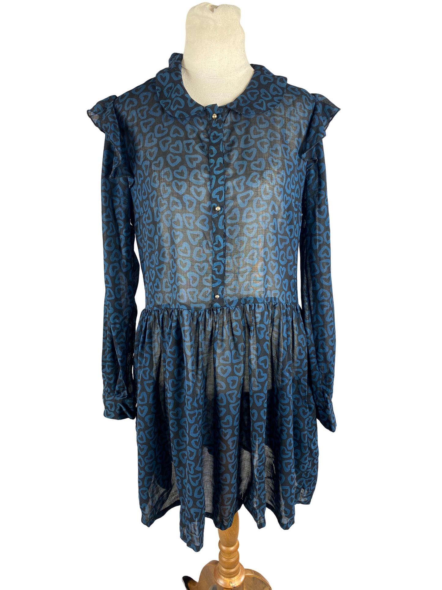 Ruby print sheer heart dress | size 10