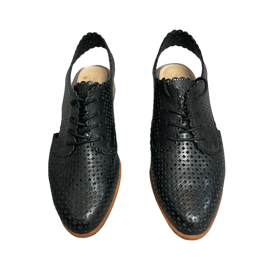 Isabella Anselmi black cut out brogues | size 8 or EU38