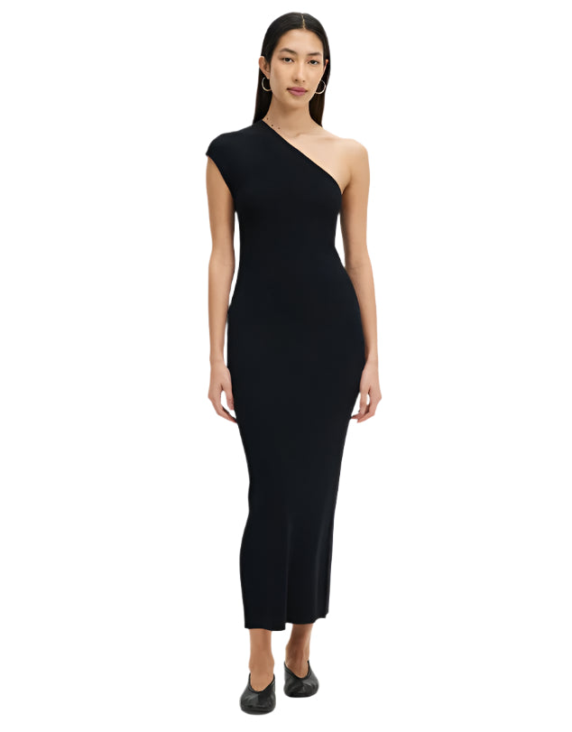 BNWT - Assembly Label Elodie One Shoulder Rib Midi Dress | size 8