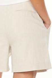 BNWT - Huffer Saville Pleat short in chalk marle | size 8 - RRP $119.90