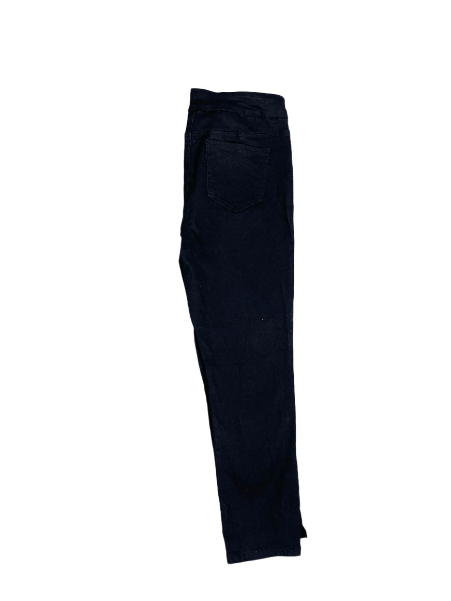 Ella J pull-on high rise black skinny 3/4 length jeans | size 12