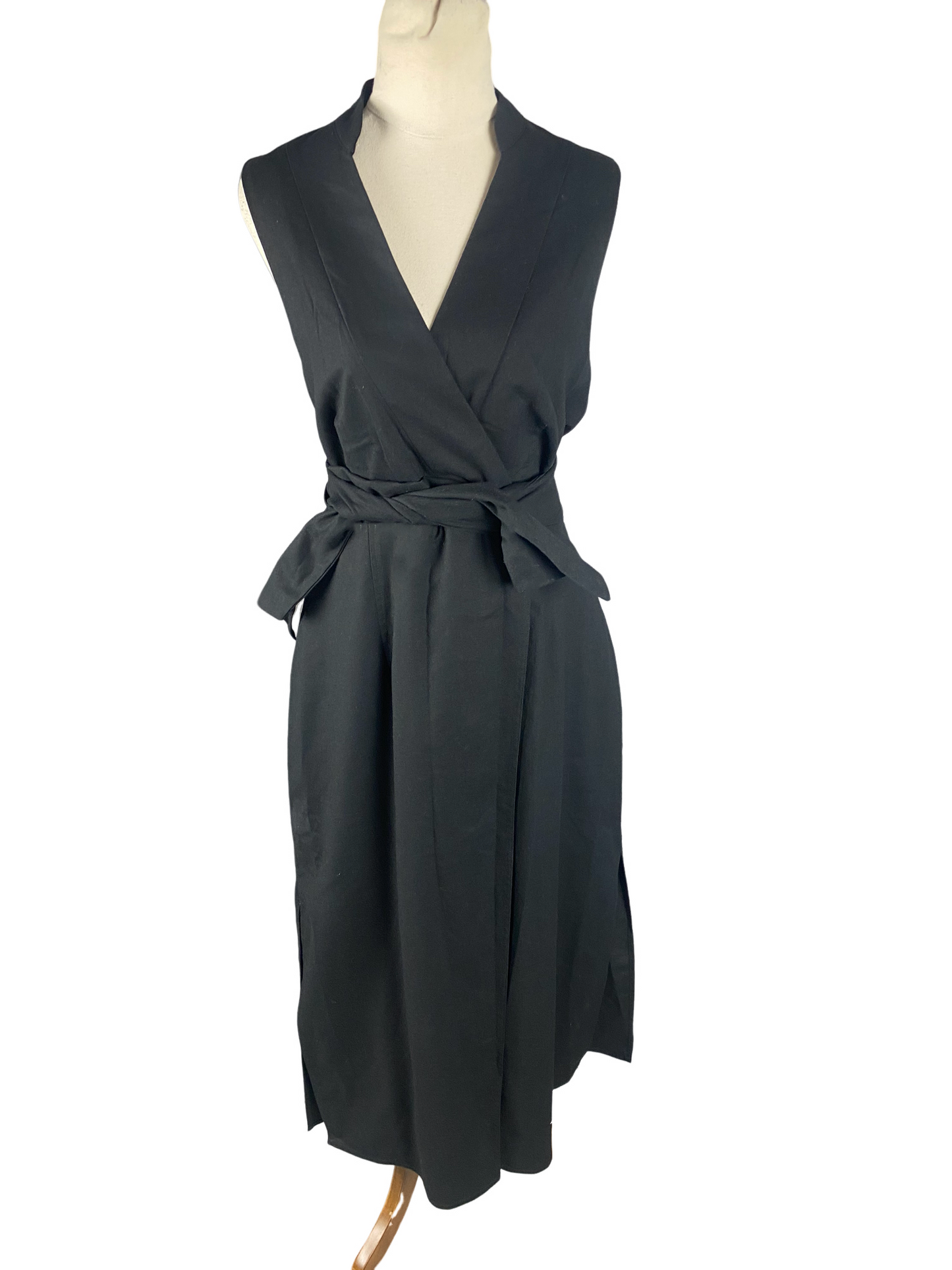 Willa Black Wrap Dress | size 12