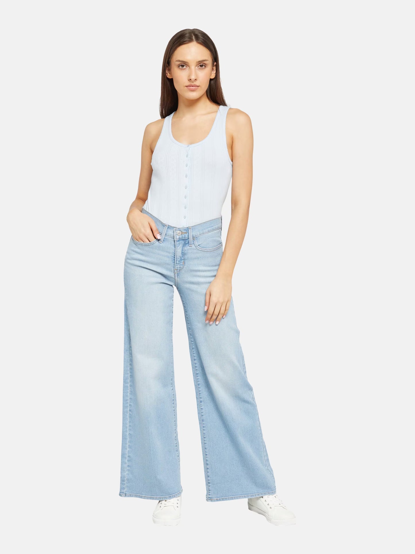 Levi 318 shaping wide leg jeans | size 25