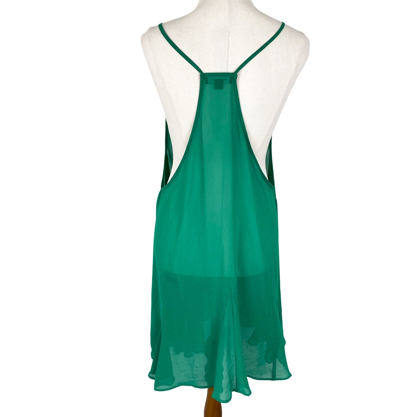 Moochi sheer green slip dress | size 10