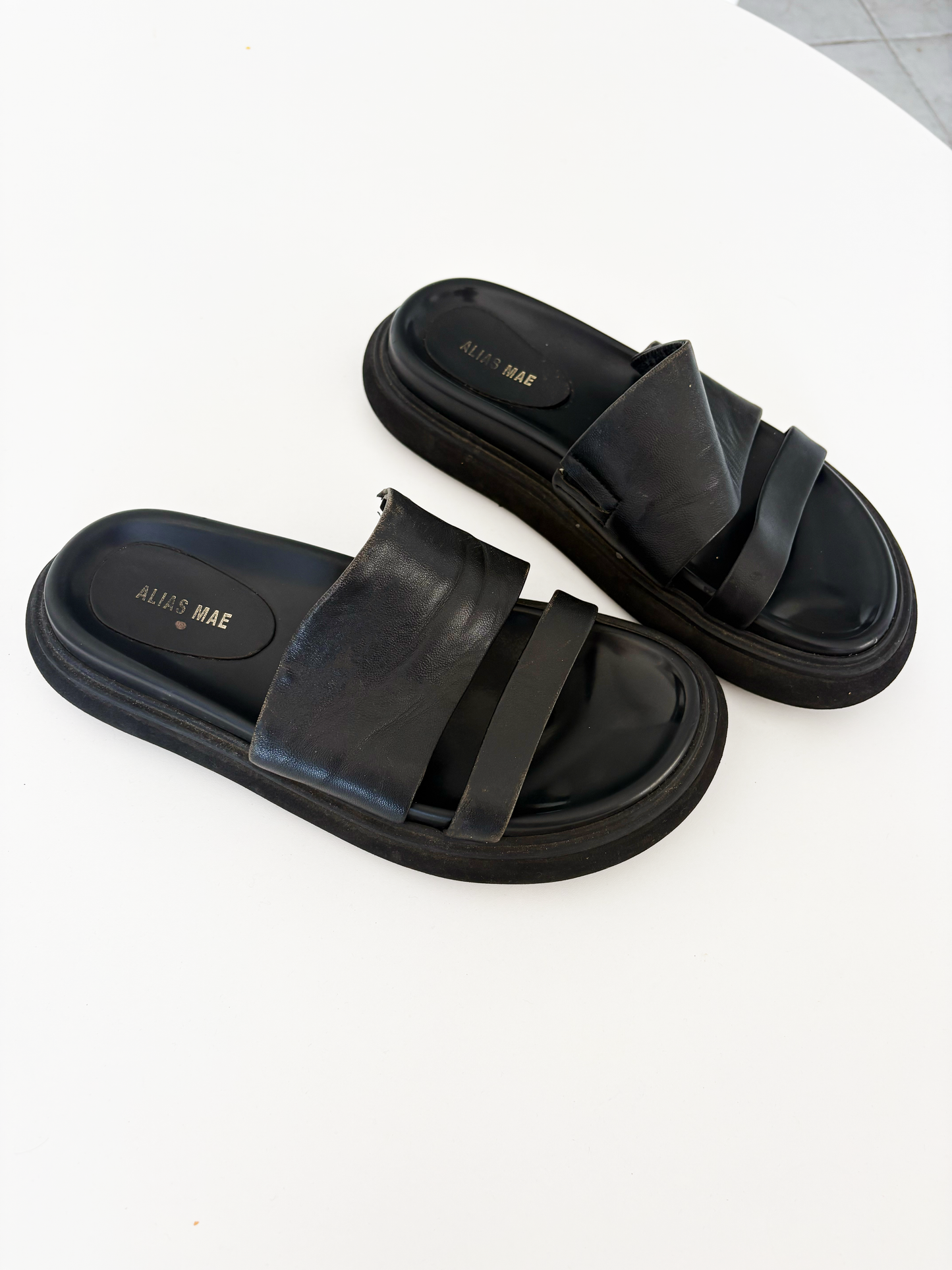 alias mae leather chunky sandals | size 9 or EU 40