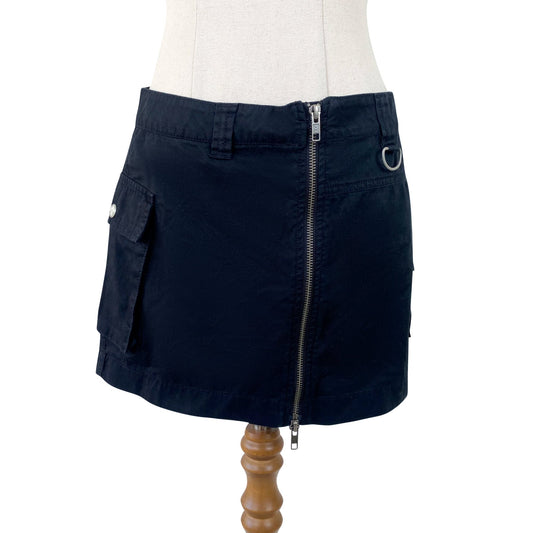 Glassons new with tag black zip mini skirt | size 8