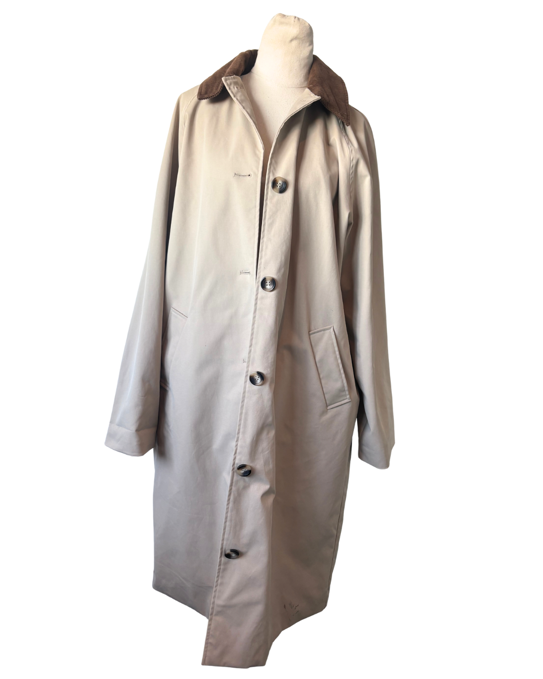 Oversized Trench Coat with checkered lining | size 10