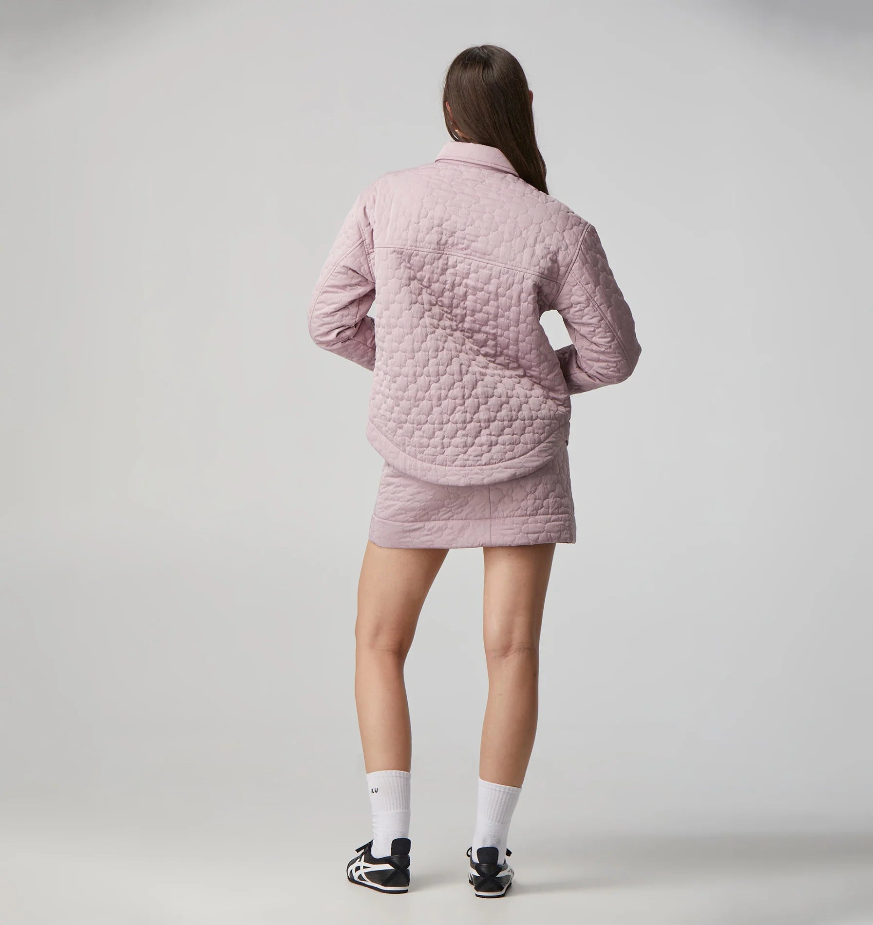 I love Ugly Hi Stranger quilted shacket in dusty pink | size 12 - $219 RRP