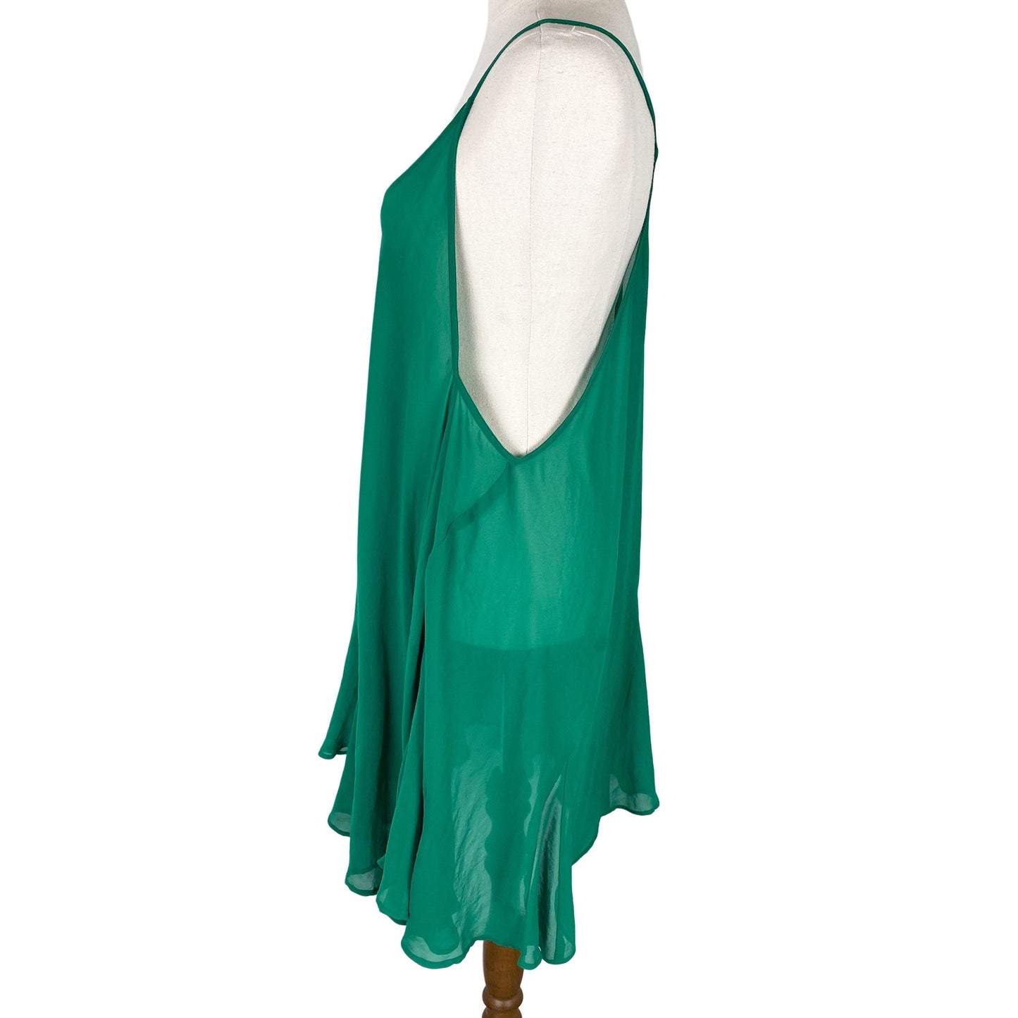 Moochi sheer green slip dress | size 10