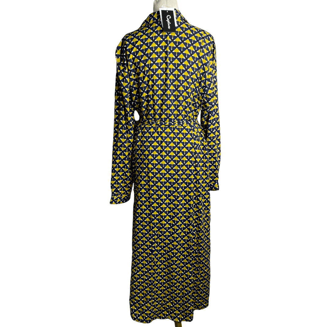 Capture pop of moss shirt dress | size 16