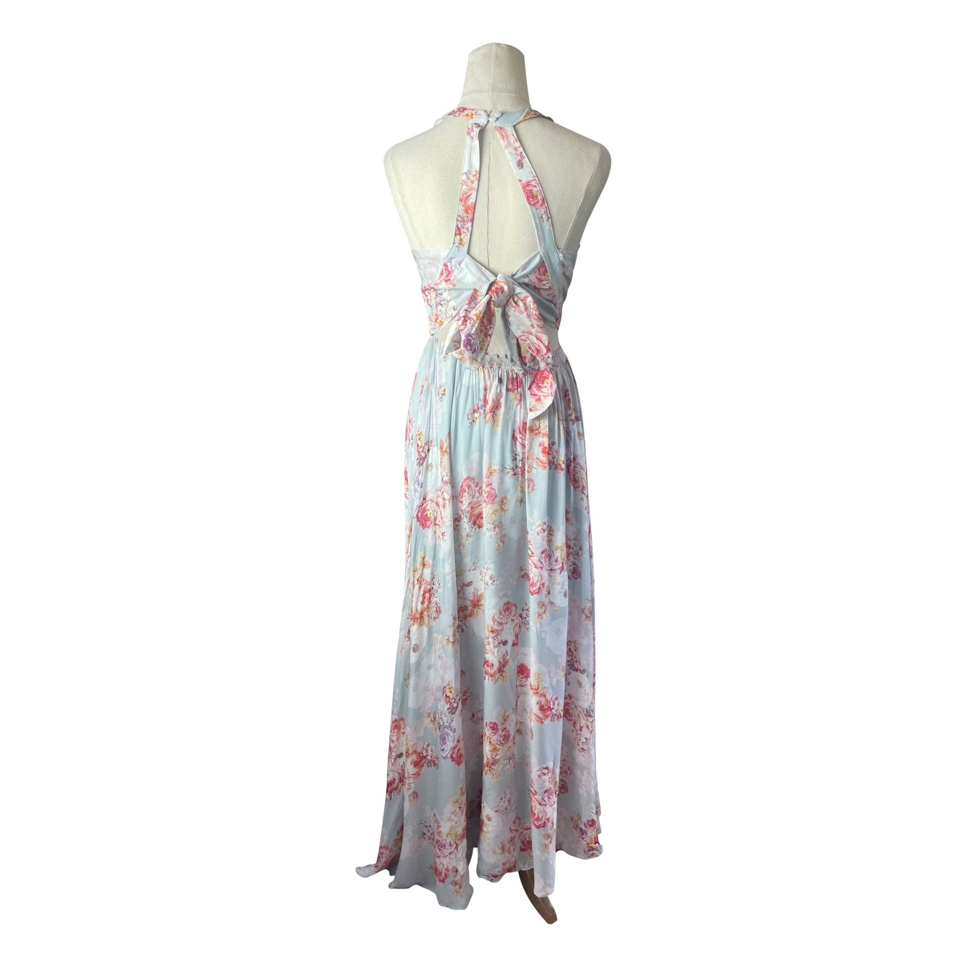 NEW - Forever New petite blue printed maxi dress | size 8 | RRP $159.99