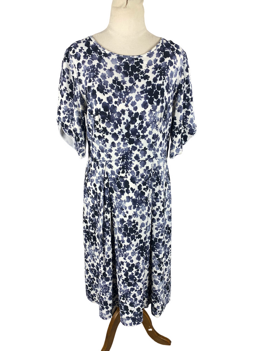 Wilson Troupe floral midi dress with 3/4 sleeves | size 10