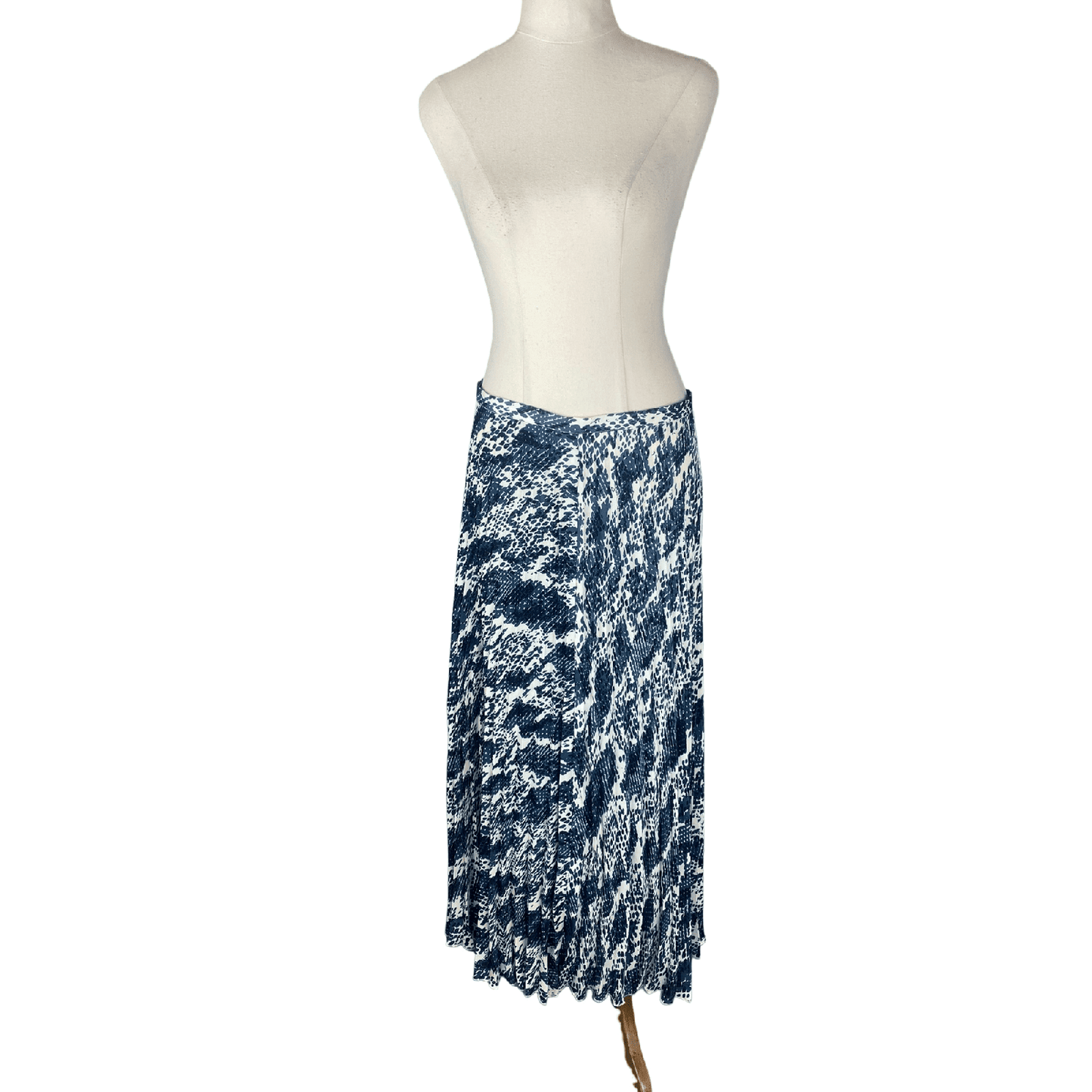 Trenery pleated pattern midi skirt | size 10