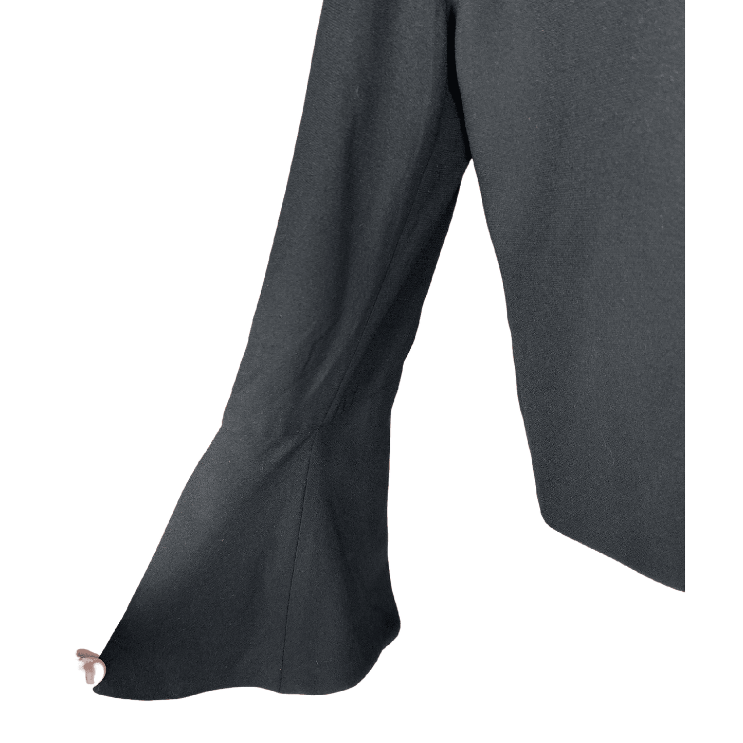 Max black blazer with frill cuffs | size 12