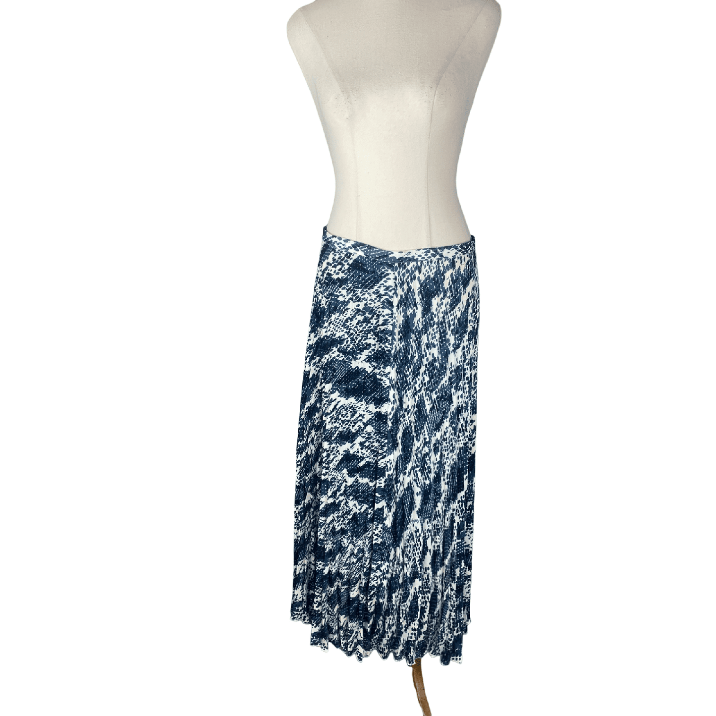 Trenery pleated pattern midi skirt | size 10