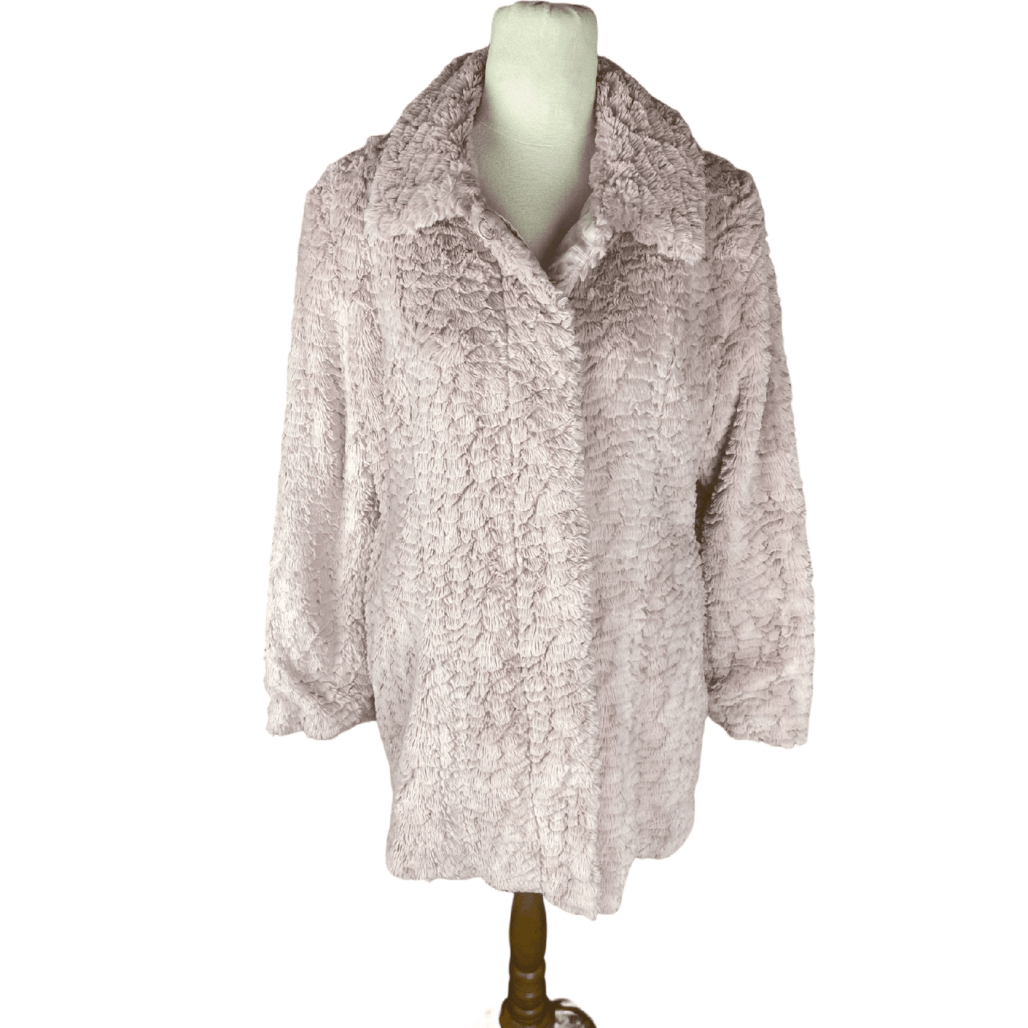 Whistle Pink Super Soft faux fur jacket | size 12