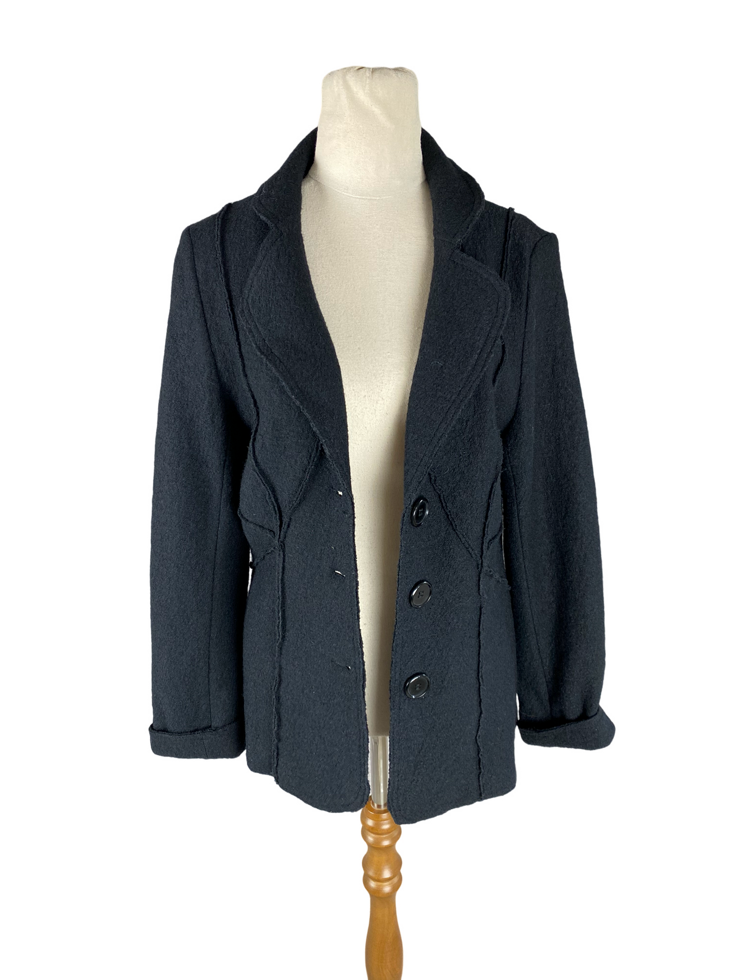 Capture wool blend black jacket | size 10