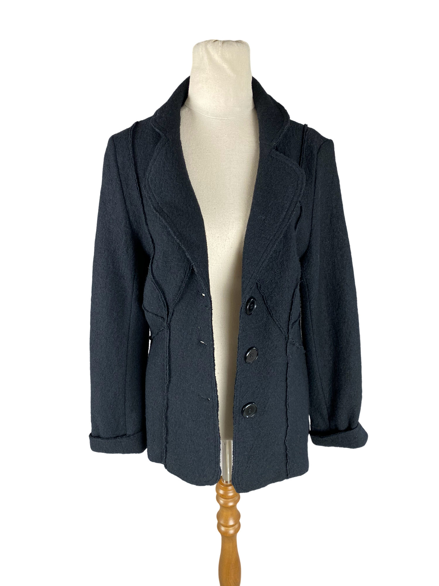 Capture wool blend black jacket | size 10
