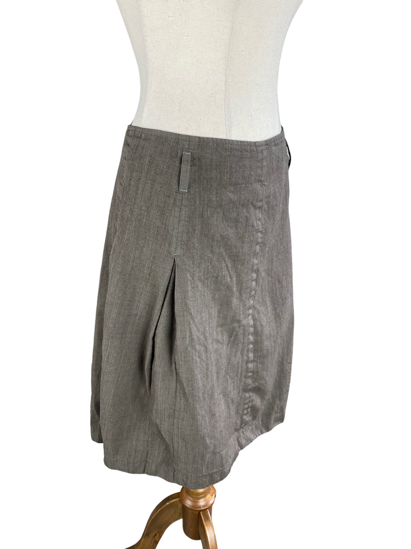 Helen Cherry wool pleated skirt | size 14
