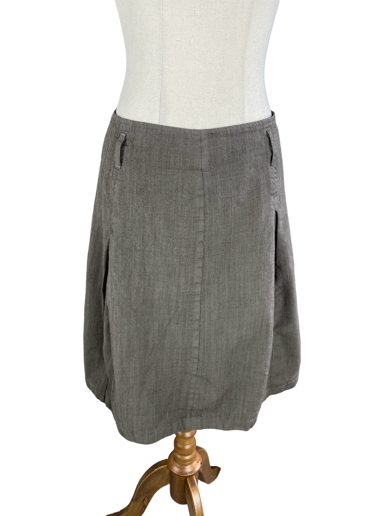 Helen Cherry wool pleated skirt | size 14