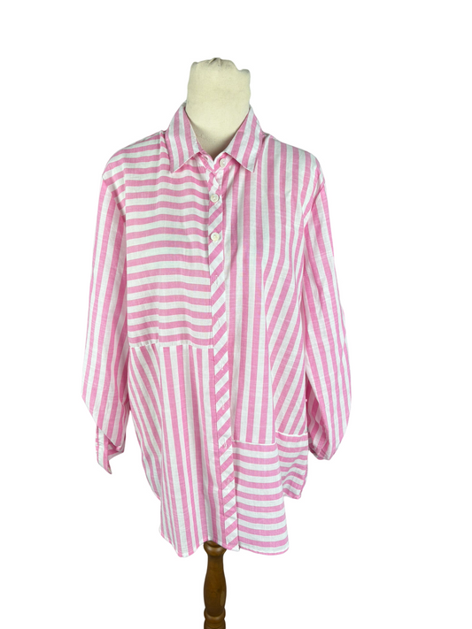 Millers 100% cotton pink stripe shirt | size 12
