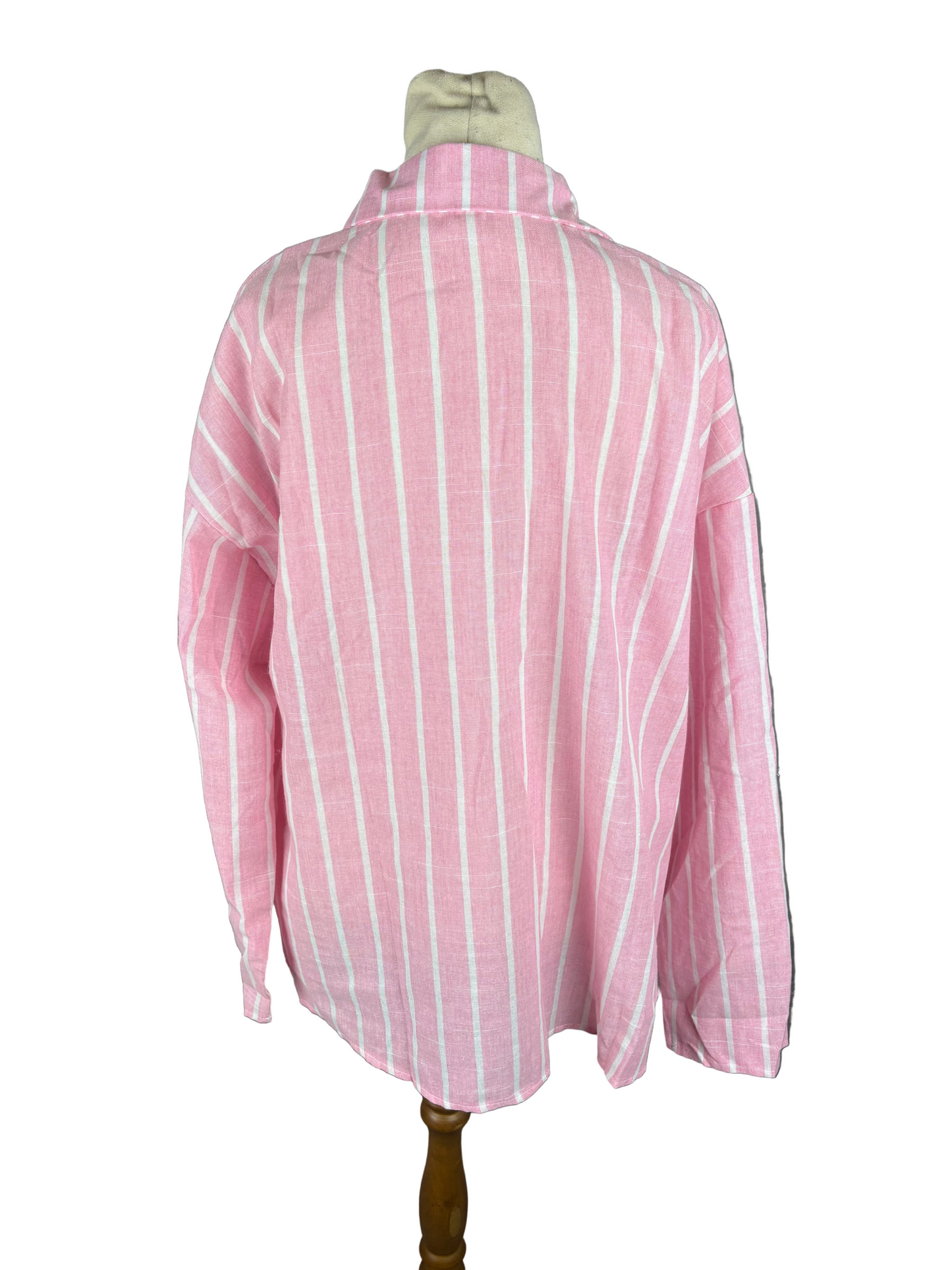 No brand pink stripe shirt | size 14