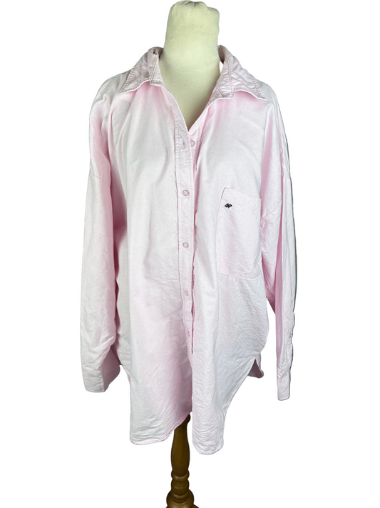 100% cotton pink shirt | size 16