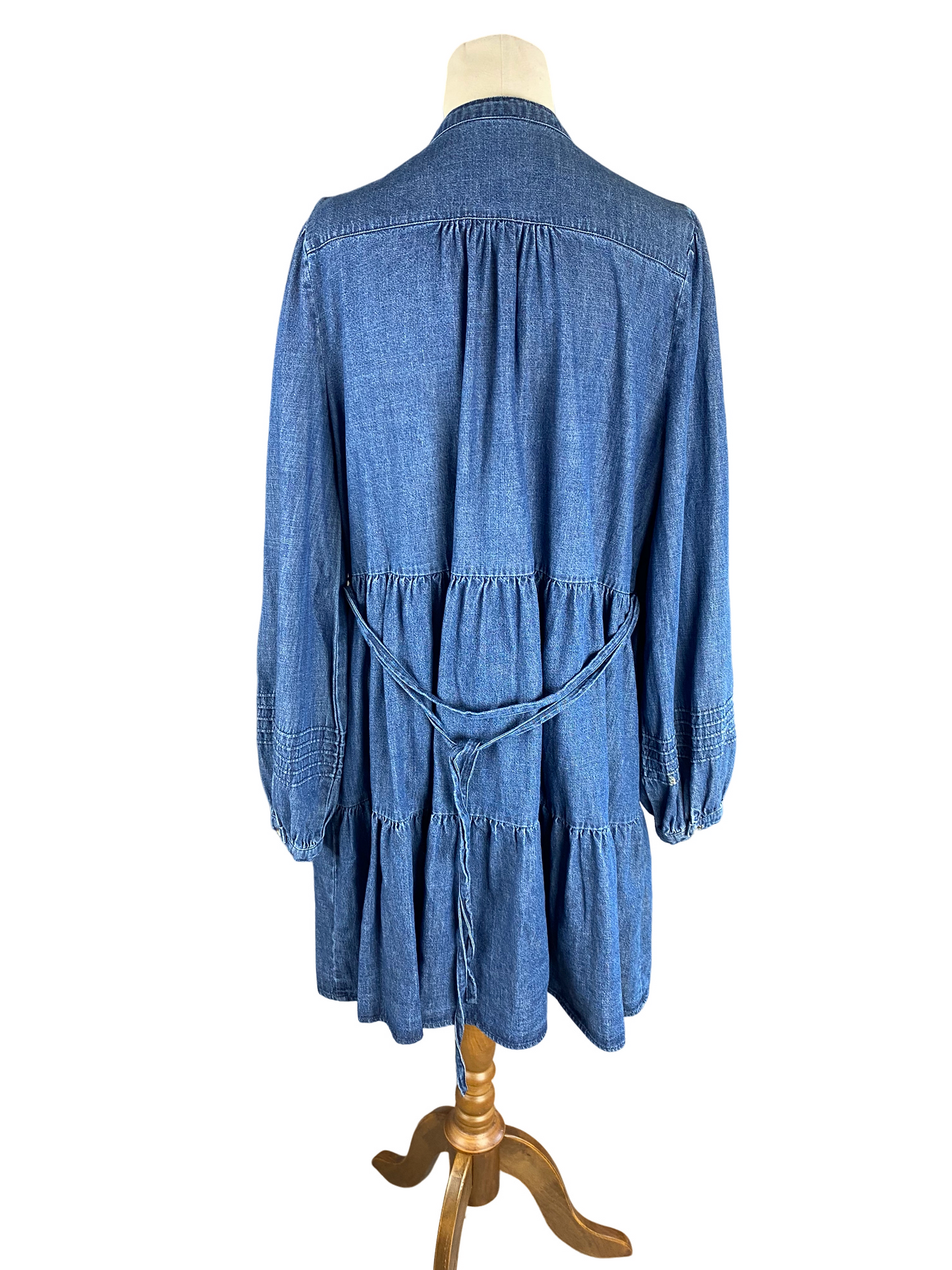Whistle denim midi length dress | size 12