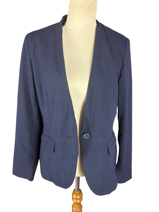 Zara navy blazer | size 10-12 (us 8)