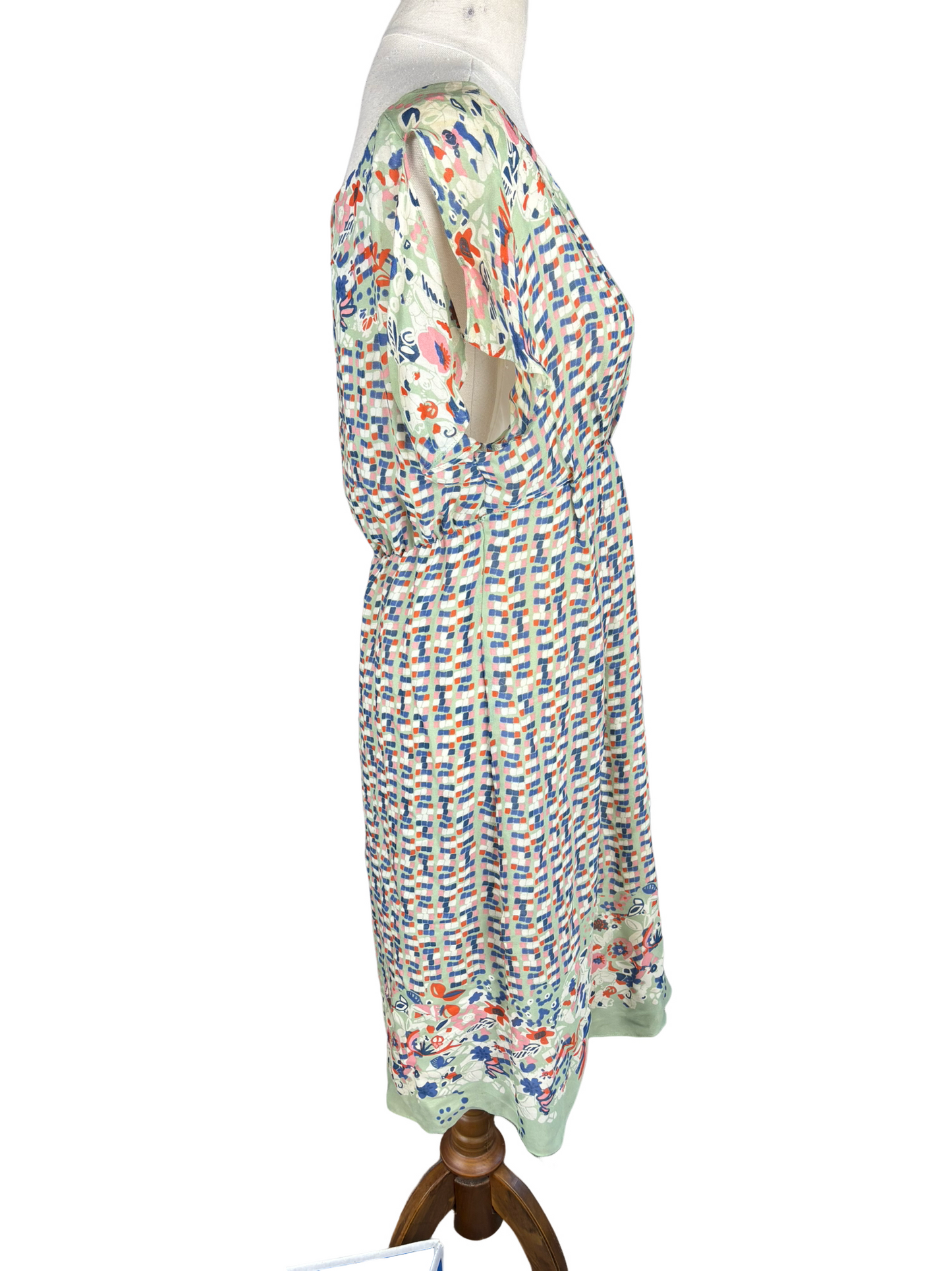 Marcs pattern 100% silk dress | size 10