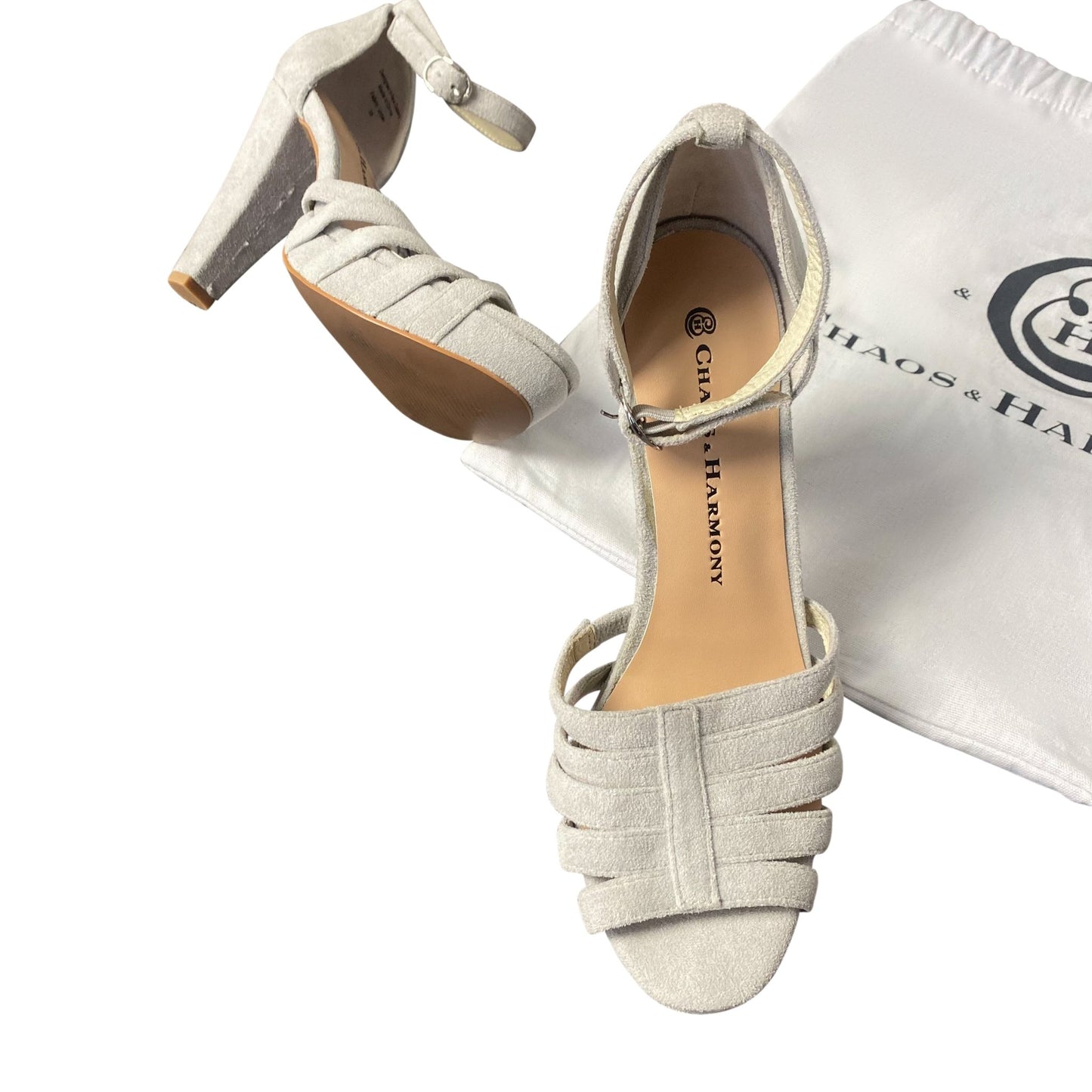 Chaos & Harmony suede heels | size 7 or EU 38 - as new