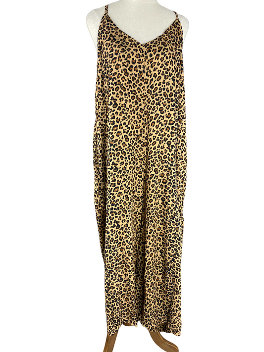 Leopard print jumpsuit | size 14-16