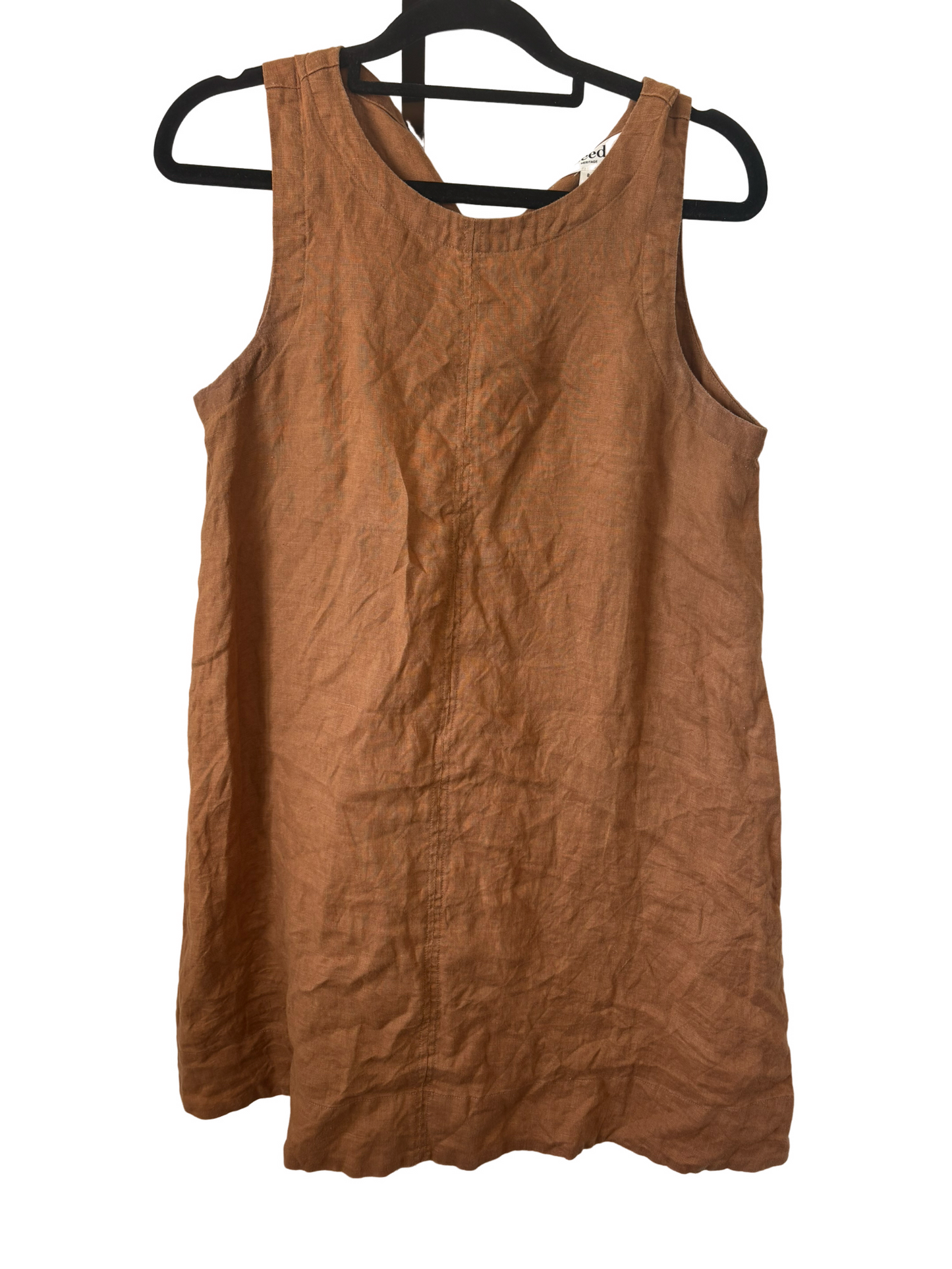 SEED Heritage linen mustard dress | size 6