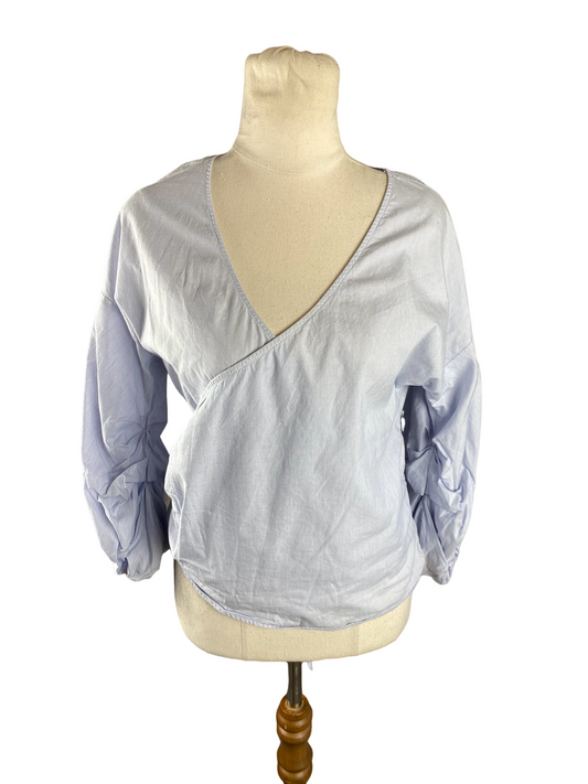 H&M stripe wrap top | size 10