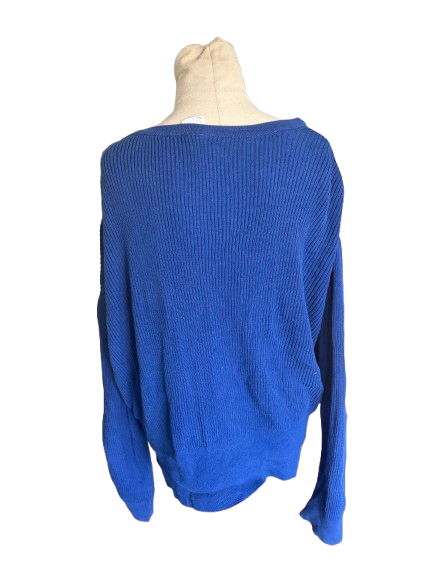 Kowtow rib deep blue cardigan | size 10
