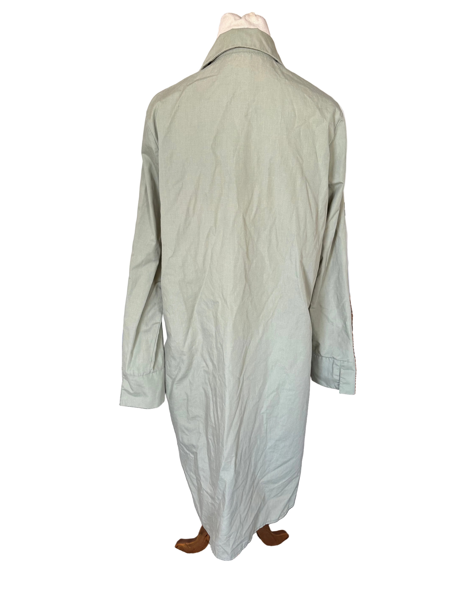 Pretty Little Thing olive shirt dress | size 12