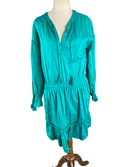 SEED green v neck dress | size 8