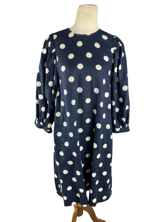 Witchery polka dot linen dress | size 10