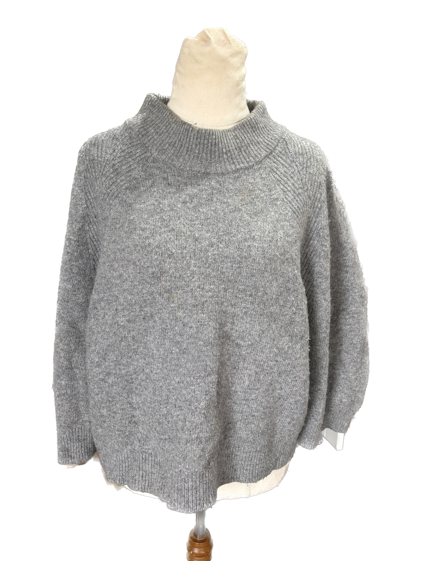Country Road 3/4 sleeve wool grey jumper | size 10