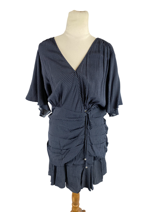 Seed navy polka dot dress | size 10