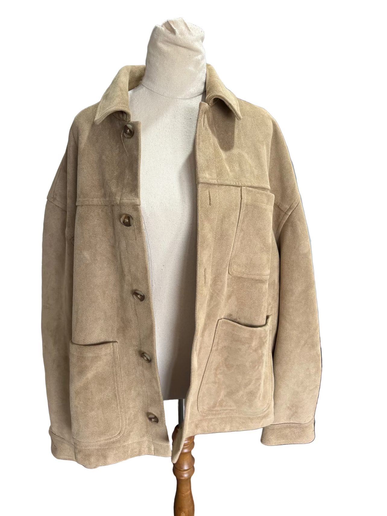 Zara suede look jacket | size large