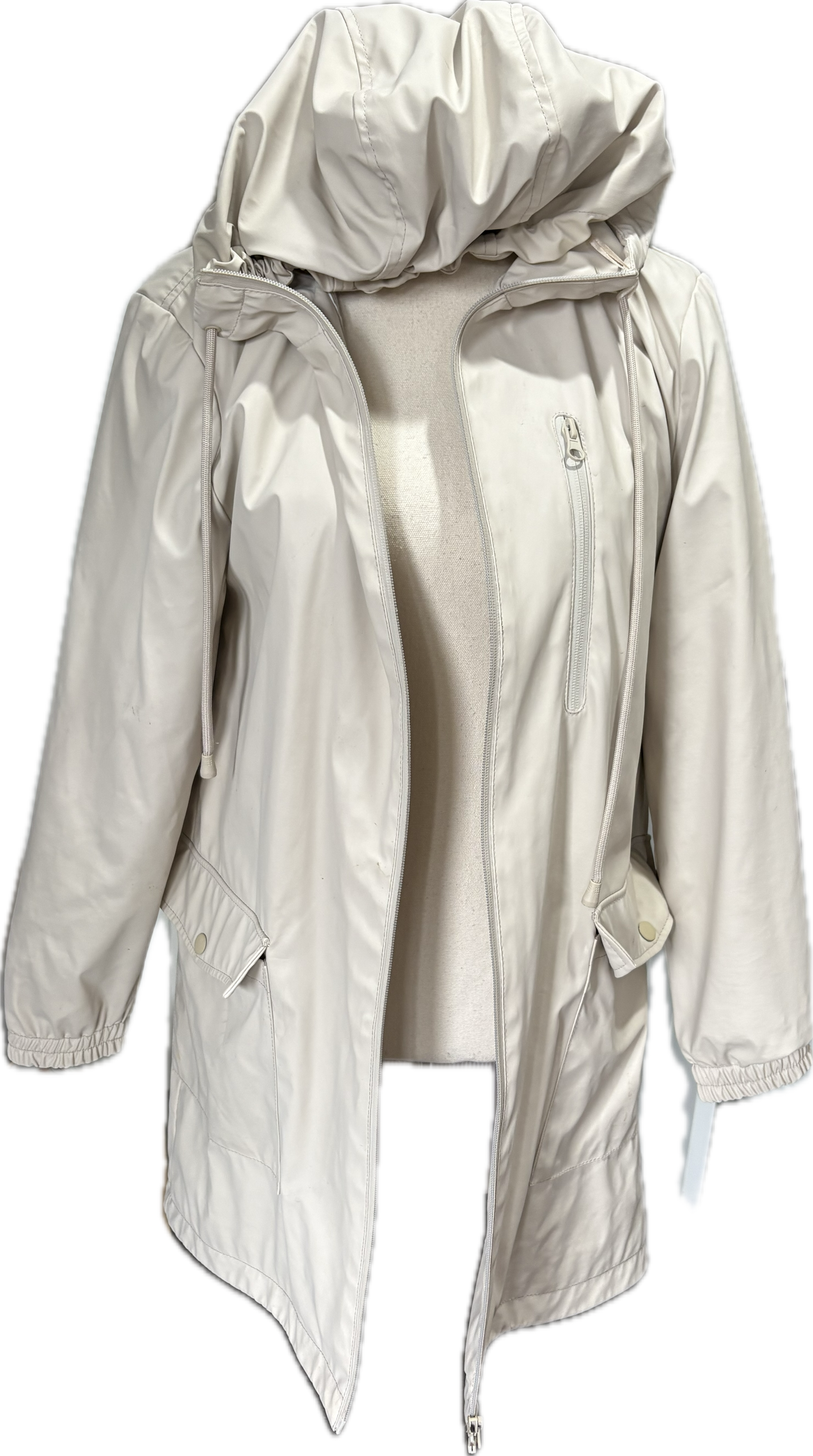 Zara beige rain jacket | size 8