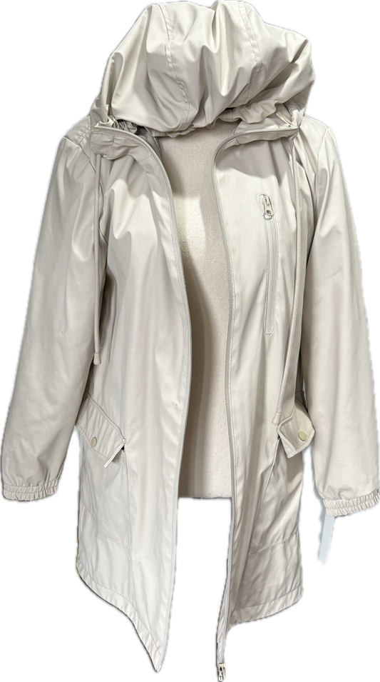 Zara beige rain jacket | size 8