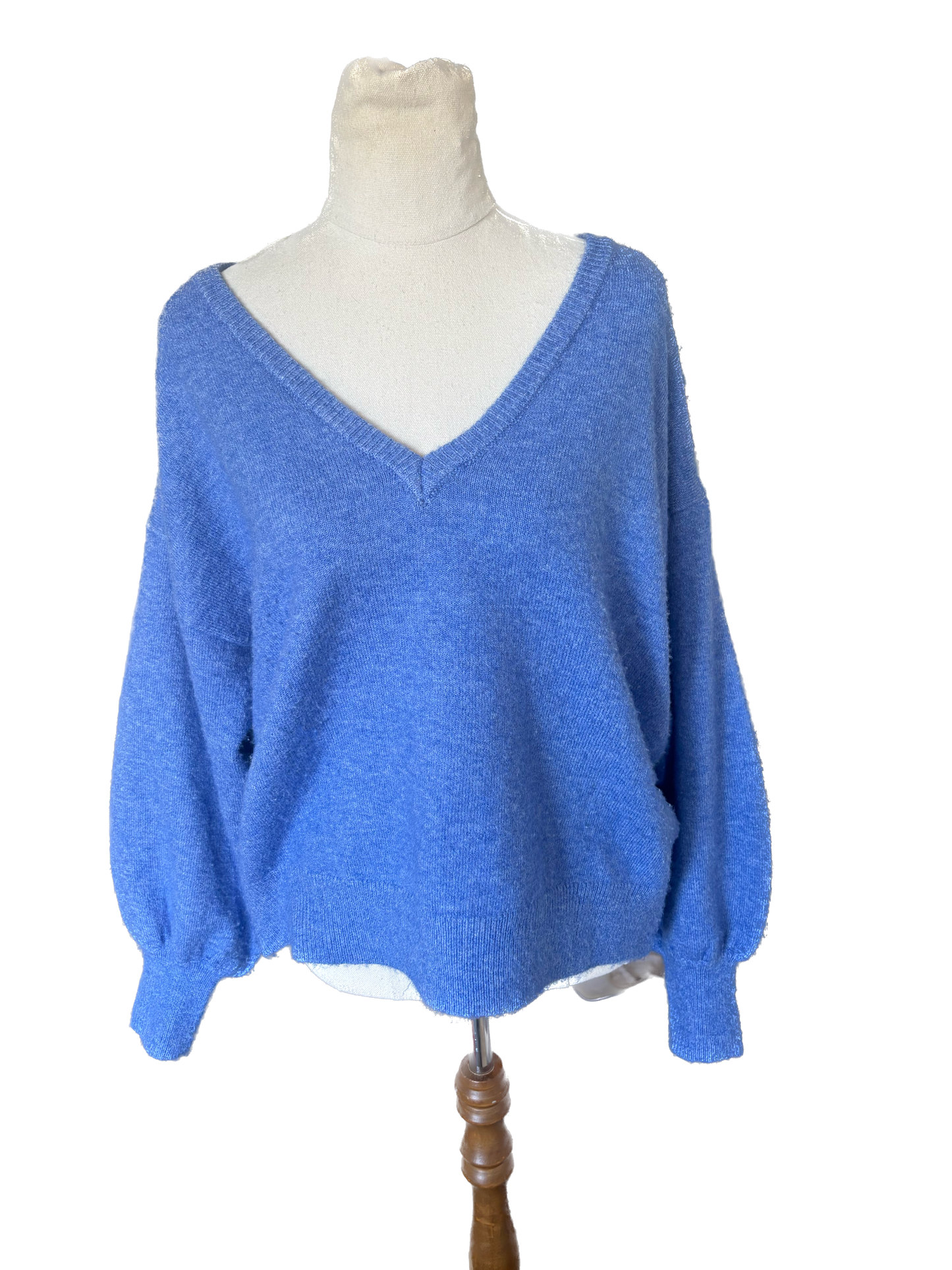 Glassons balloon sleeve v neck jumper | size 10