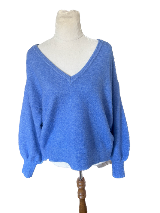 Glassons balloon sleeve v neck jumper | size 10