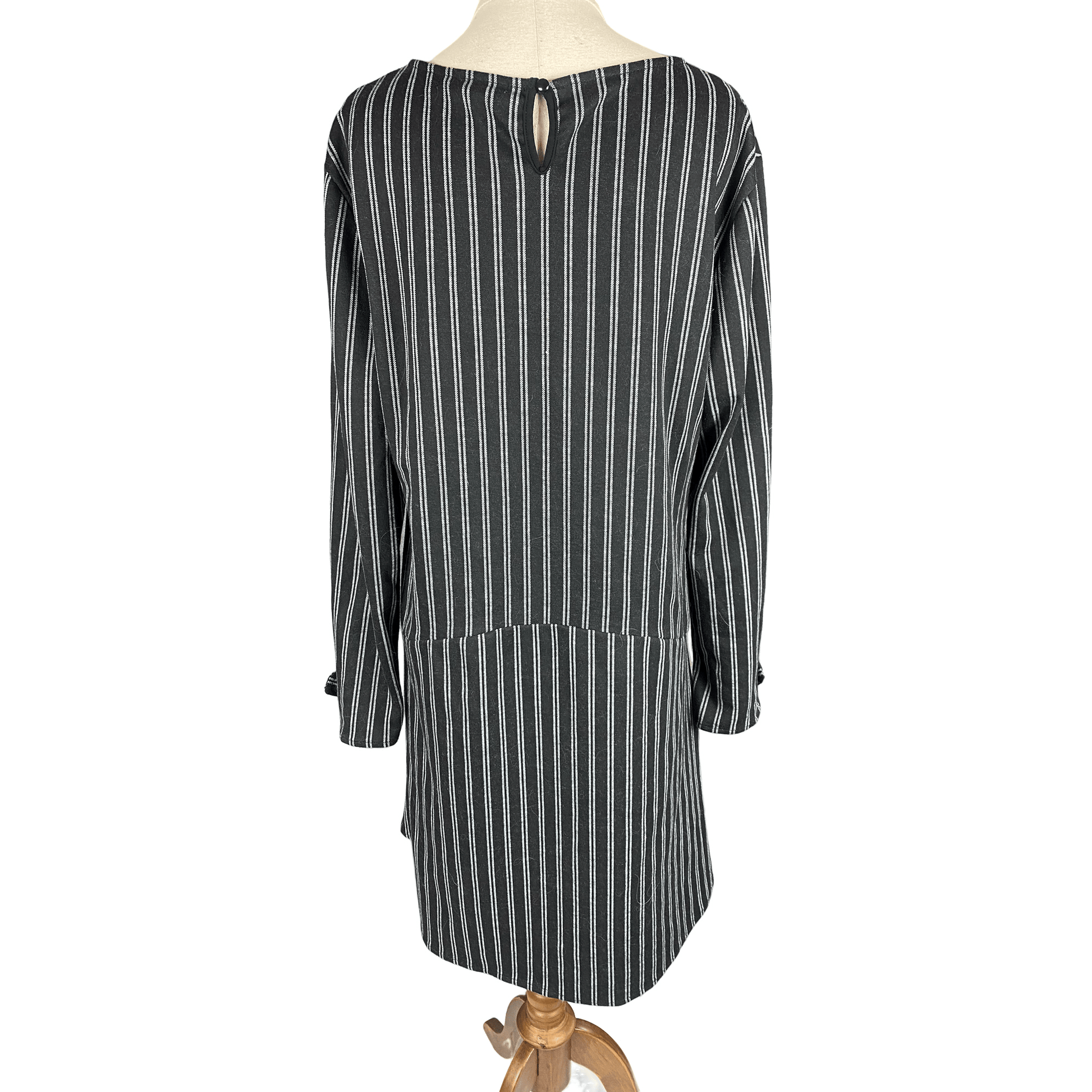 Brave + True black and white stripe dress | size 14