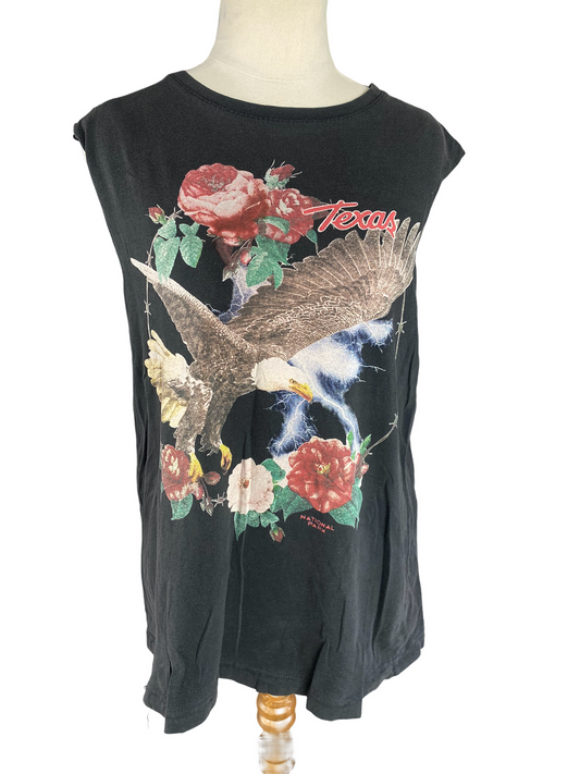 Texas eagle print tank | size 8-10