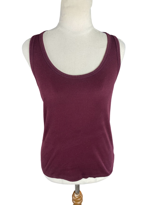 Zara maroon rib sleeveless tank | size 8
