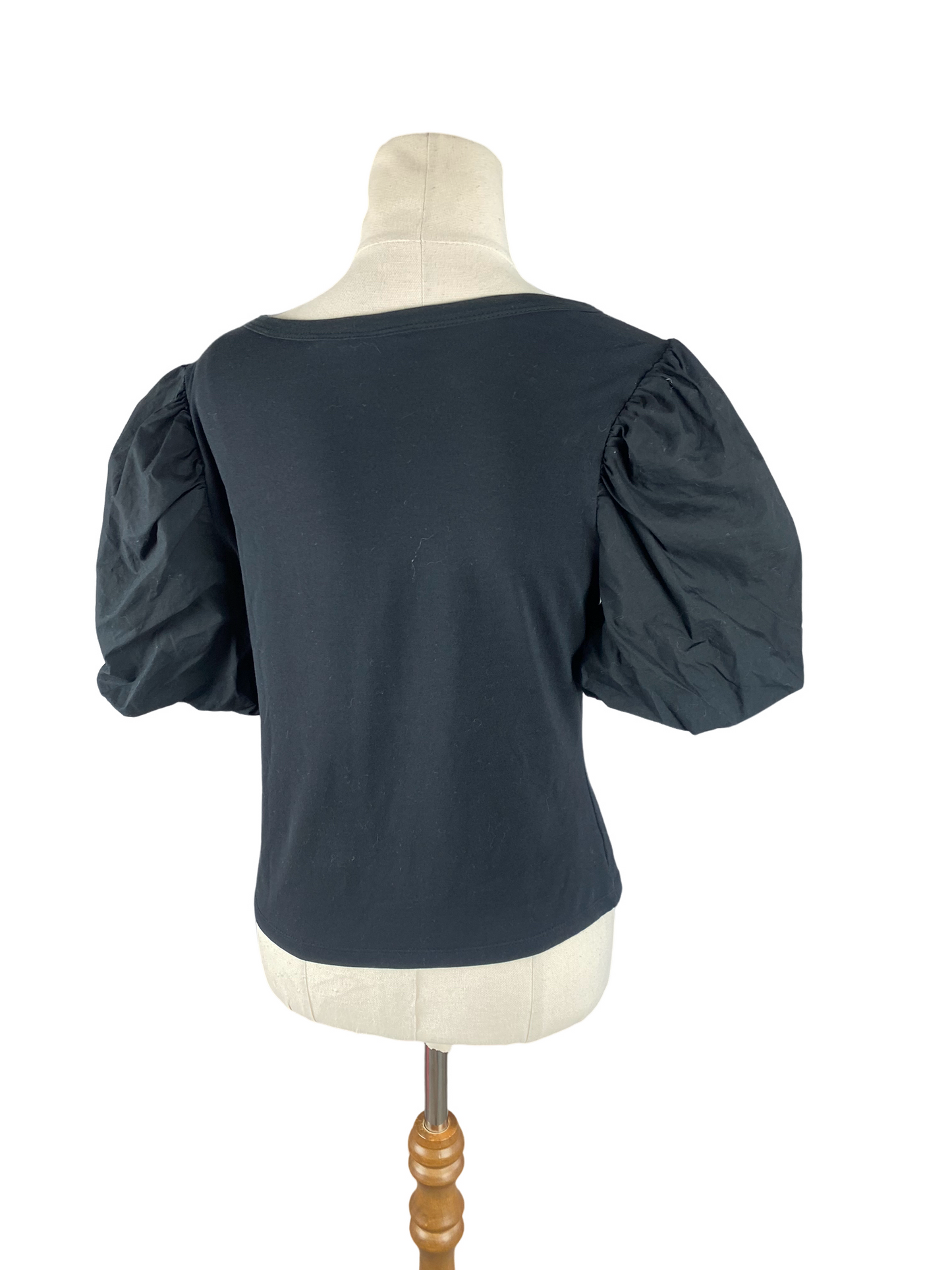 H&M black puff sleeve top | size small