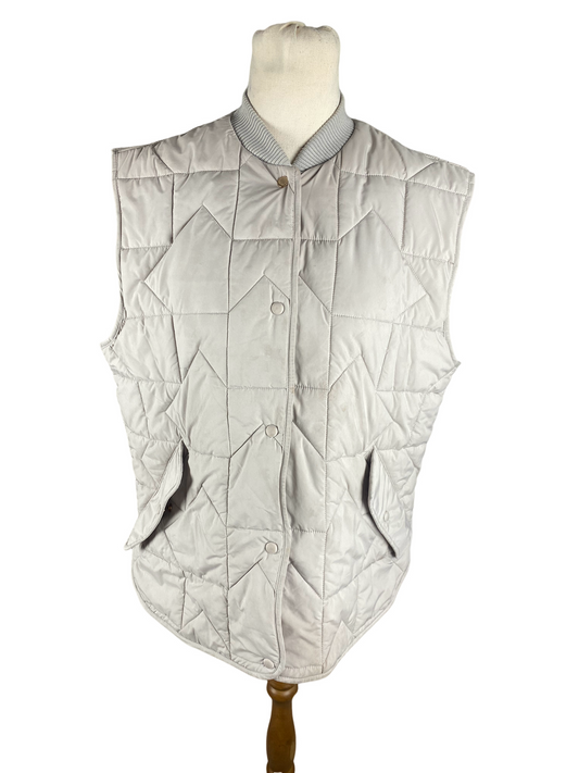Karen Walker Quilted Monogram Vest | size small (8)